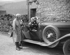 Kitty Brunell in a MG 18/80 open 4-seater, c1930(?). Artist: Bill Brunell