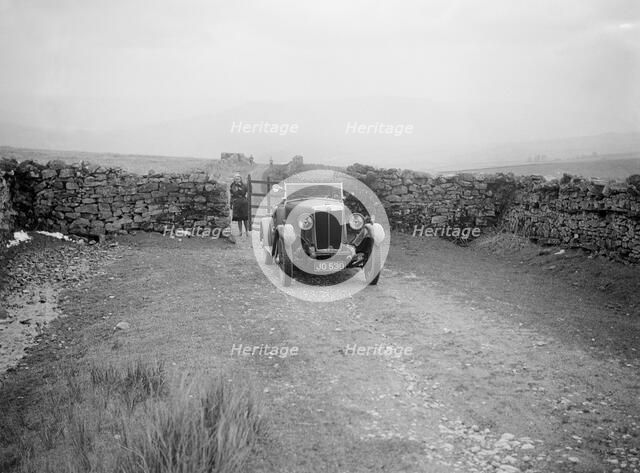 Kitty Brunell road testing a MG 18/80, April 1931. Artist: Bill Brunell.