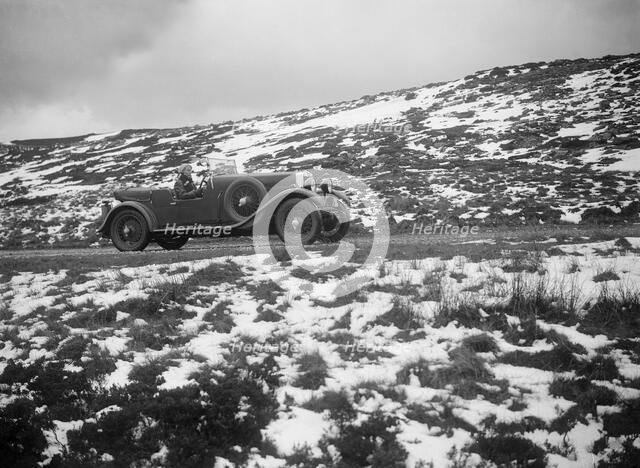 Kitty Brunell road testing a MG 18/80, April 1931. Artist: Bill Brunell.