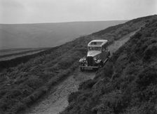 Kitty Brunell road testing a Standard Little Twelve saloon, c1932. Artist: Bill Brunell