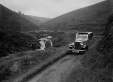 Kitty Brunell road testing a Standard Little Twelve saloon, c1932. Artist: Bill Brunell