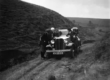 Kitty Brunell road testing a Standard Little Twelve saloon, c1932. Artist: Bill Brunell