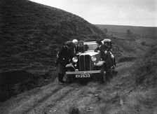 Kitty Brunell road testing a Standard Little Twelve saloon, c1932. Artist: Bill Brunell