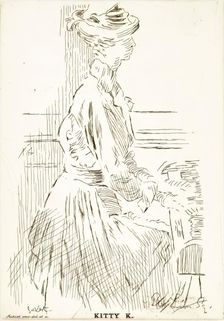 Kitty K, c1923. Creator: Walter Richard Sickert