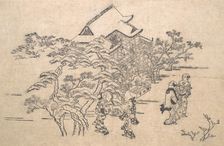 Kiyomidzu Temple in Kyoto. Creator: Hishikawa Moronobu