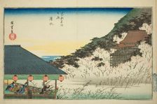 Kiyomizu Temple, from the series "Famous Places in Kyoto (Kyoto meisho no uchi)", c. 1834. Creator: Ando Hiroshige