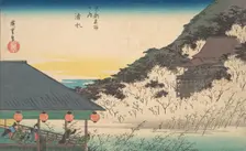 Kiyomizu Temple (Kiyomizu), from the series Famous Views of Kyoto (Kyoto meisho no uchi), ca. 1834. Creator: Ando Hiroshige