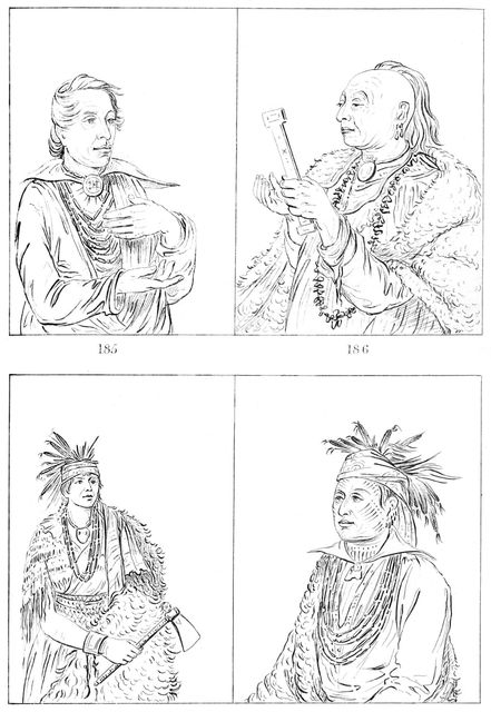 Kickapoos and Weas, 1841.Artist: Myers and Co