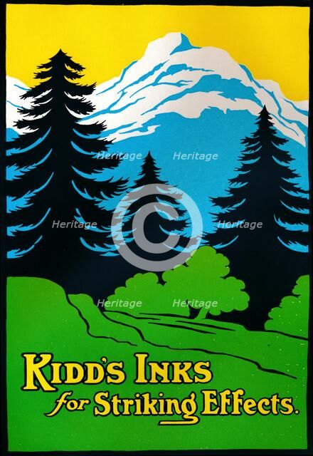 'Kidd's Inks for Striking Effects', 1909. Creator: John Kidd & Co.