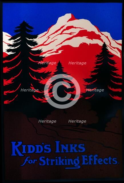 Kidd's Inks for Striking Effects', 1909. Creator: Unknown.