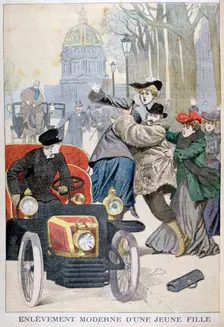 Kidnapping of a young woman in Paris, 1902