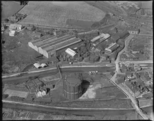 Kidsgrove Gaslight Co Gas Works and the Albion Iron Foundry, Kidsgrove, Staffordshire, c1930s. Creator: Arthur William Hobart
