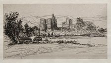 Kidwelly Castle. Creator: Francis Seymour Haden (British, 1818-1910)