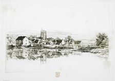 Kidwelly Town, 1859. Creator: Francis Seymour Haden