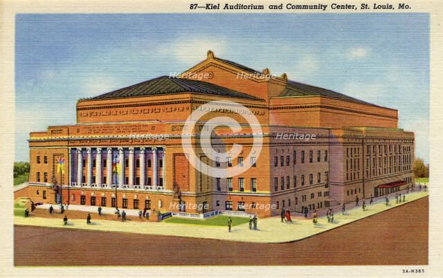 Kiel Auditorium and Community Center, St Louis, Missouri, USA, 1933. Artist: Unknown