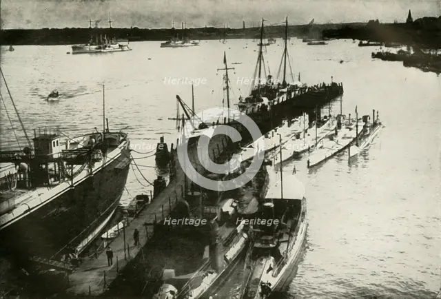 'Kiel Harbour', (1919).  Creator: Unknown.