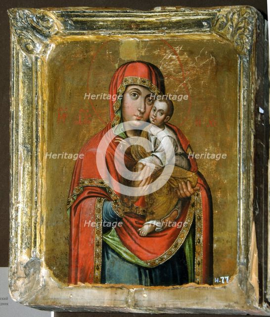 Kiev-Bratskaya Icon of the Mother of God, 18th century. Artist: Russian icon  