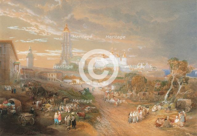 Kiev Pechersk Lavra, 1874. Creator: Bourne, John Cooke (1814-1896).