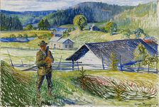 Kiiala vanios, 1911. Creator: Carl Bengts