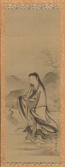 Kiku Jido (Chrysanthemum Boy), 18th century. Creator: Tsukioka Sessai