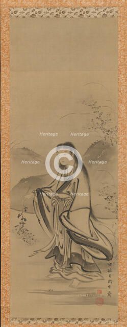 Kiku Jido (Chrysanthemum Boy), 18th century. Creator: Tsukioka Sessai.