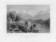 Kilchurn Castle, Loch Awe, looking towards Dalmally, Argyleshire 19th century.Artist: Thomas Barber
