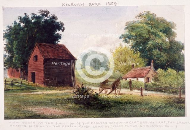 Kilburn Park, Hampstead, London, 1859. Artist: Anon