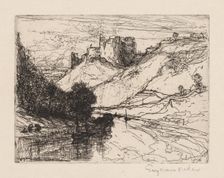Kilgaren Castle, 1864. Creator: Francis Seymour Haden (British, 1818-1910)