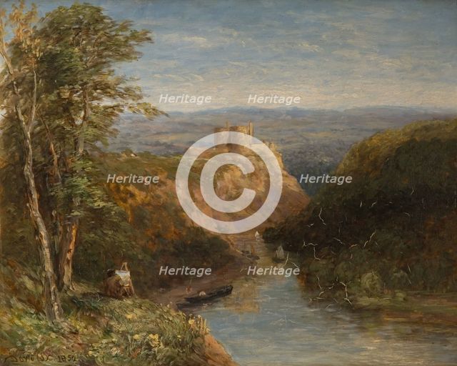 Kilgerran Castle, Pembrokeshire, 1852. Creator: David Cox the elder.
