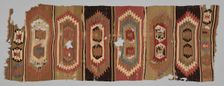 Kilim with Six Double-Niches, Central Anatolian Region, early 19th century. Creator: Unknown