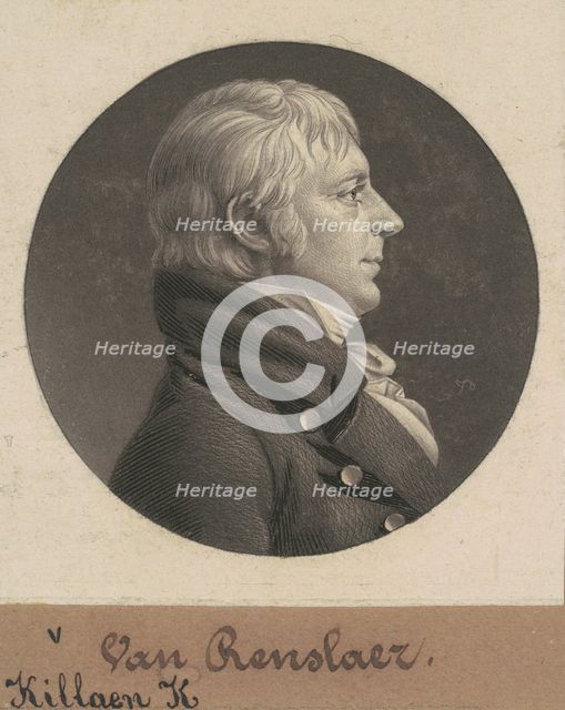 Kiliaen Kiliaen Van Rensselaer, 1805. Creator: Charles Balthazar Julien Févret de Saint-Mémin.