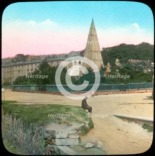 Killigrew Monument, Falmouth, Cornwall, late 19th or early 20th century. Artist: Church Army Lantern Department