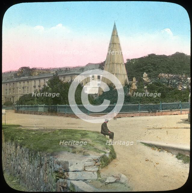 Killigrew Monument, Falmouth, Cornwall, late 19th or early 20th century. Artist: Church Army Lantern Department