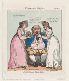 Killing with Kindness, October 1, 1799., October 1, 1799. Creator: Thomas Rowlandson