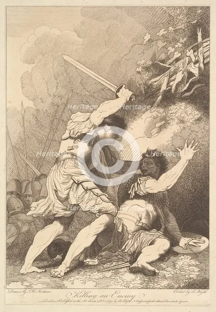 Killing an Enemy, November 15, 1779. Creator: Robert Blyth.