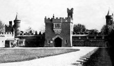 Killyleagh Castle courtyard, Killyleagh, County Down, Northern Island, early 20th century