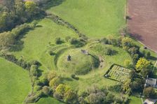 Kilpeck Castle, motte and bailey earthwork and the remains of a keep, Herefordshire, 2016. Creator: Damian Grady