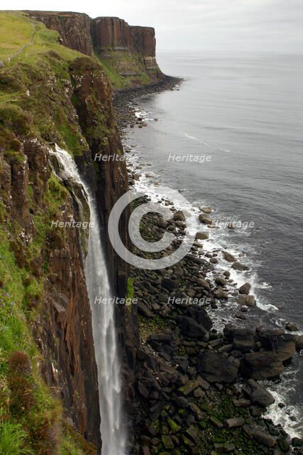 Kilt Rock and Mealt Falls, Skye, Highland, Scotland.