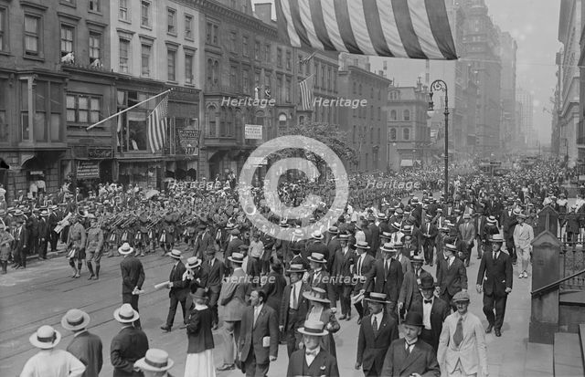 Kilties in New York, July 1917. Creator: Bain News Service.
