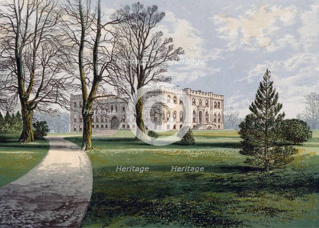 Kimbolton Castle, Cambridgeshire, late 19th century.Artist: A F Hydon