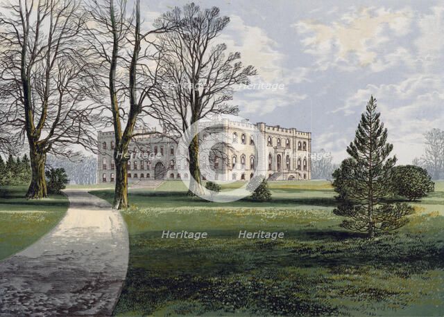 Kimbolton Castle, Cambridgeshire, late 19th century.Artist: A F Hydon