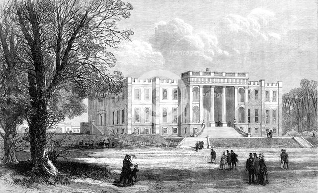 Kimbolton Castle, Huntingdonshire, the seat of the Duke of Manchester, 1870. Creator: Unknown.