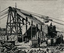 Kimbereley Diamond Mine: apparatus for raising the diamantiferous earth, 1896