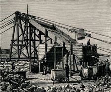Kimbereley Diamond Mine: apparatus for raising the diamantiferous earth, 1896