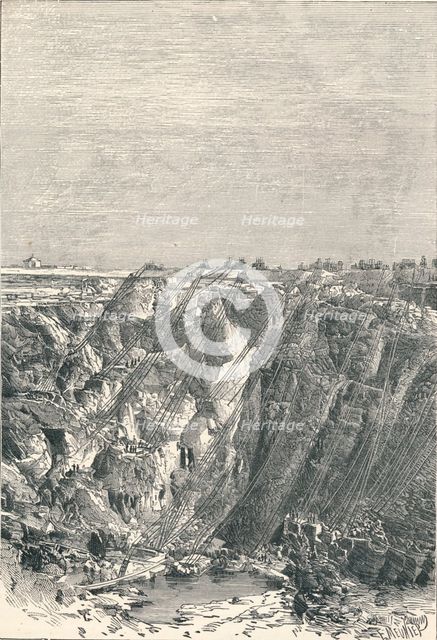 Kimberley: appearance of the diamond mine in 1880, 1896. Artist: Unknown