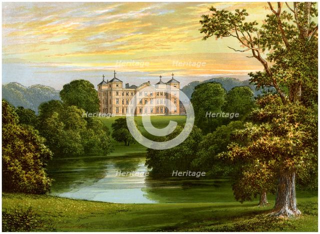 Kimberley Hall, Norfolk, home of the Earl of Kimberley, c1880. Artist: Unknown