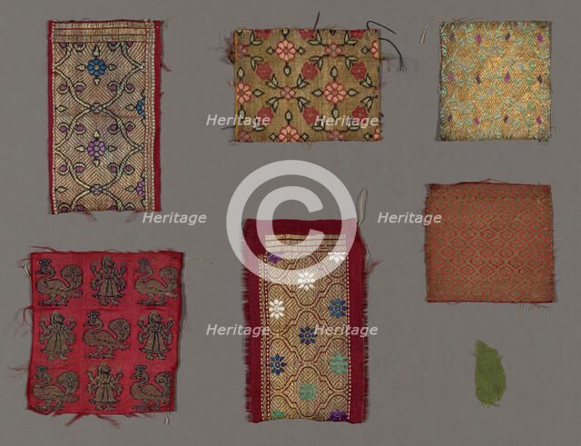 Kimkhwab Textiles, India, c. 1874. Creator: Unknown.