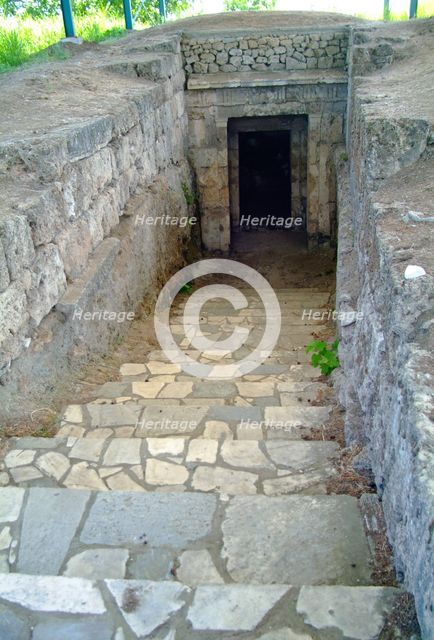 Kinch's Macedonian tomb, Lefkadia, Greece. Creator: Samuel Magal.