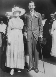 Kingdon Gould & wife, between c1915 and c1920. Creator: Bain News Service