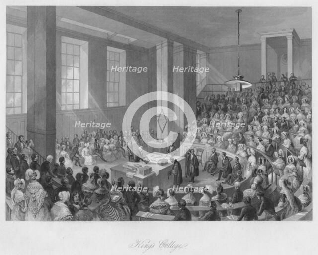 'King's College', c1841. Artist: Henry Melville.